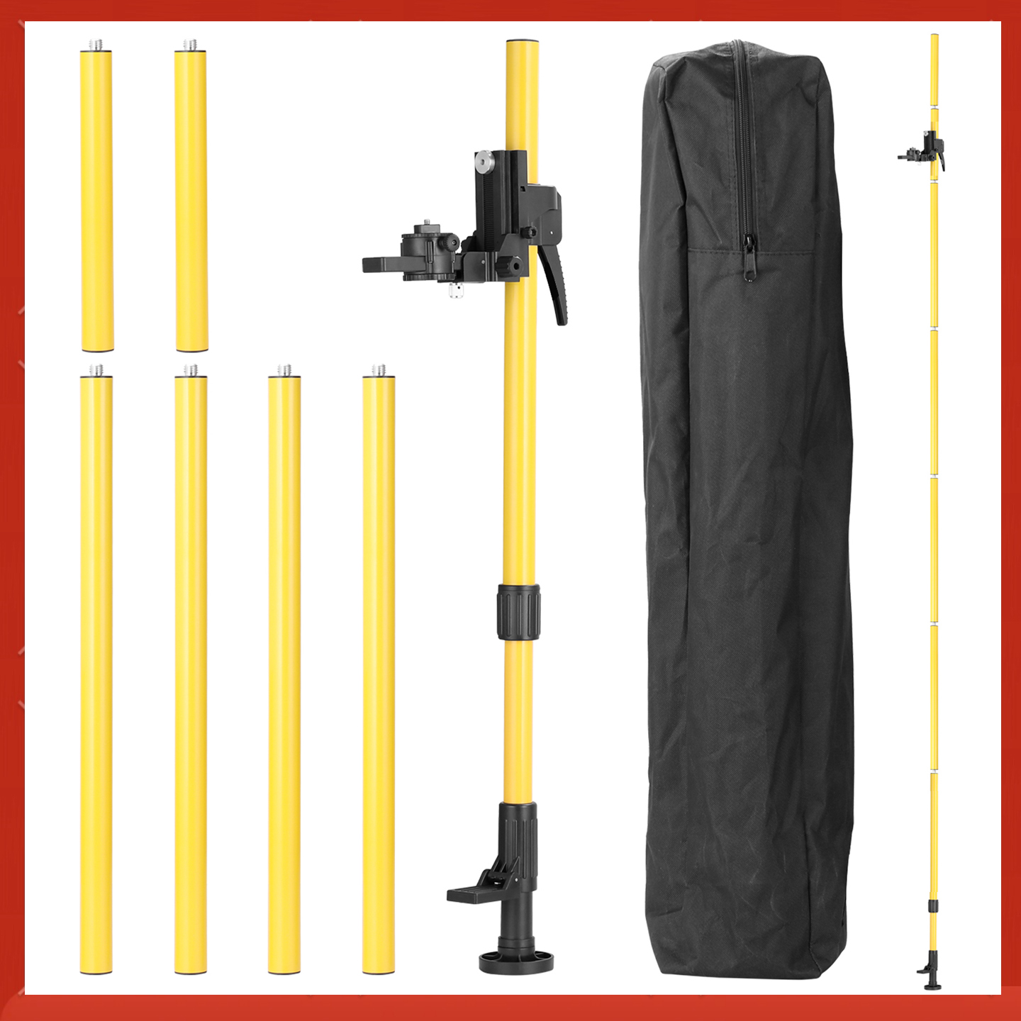 Industrial Laser Alignment Tool - Max 4.2m Height Adjustable Line Leveler