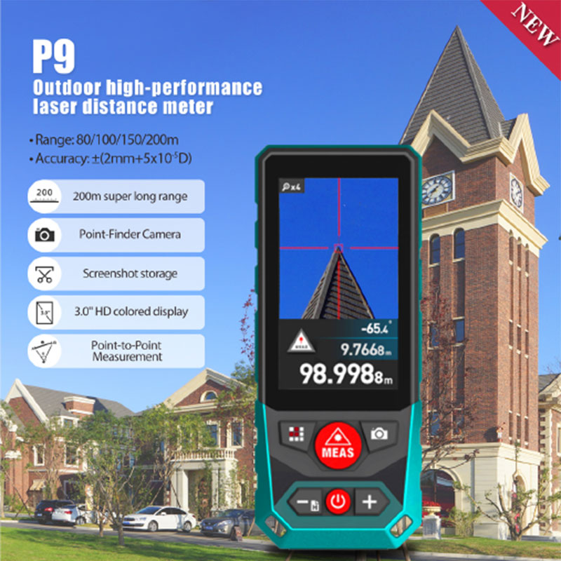 Industrial Laser Rangefinder - Mileseey P9 Outdoor Laser Distance Meter