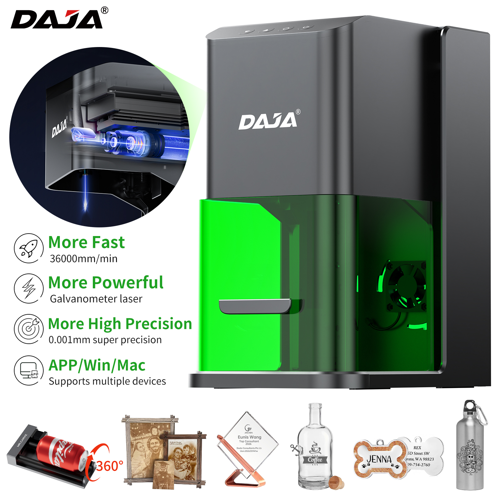 Industrial Handheld Laser - DAJA C1 Ultra Laser Engraver Galvanometer-based