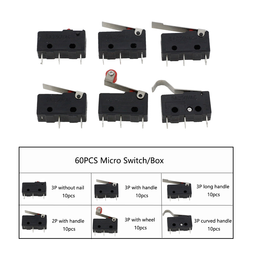60PCS Micro Switch/Box Limit S - مراجعة Industrial Handheld Laser وسعره