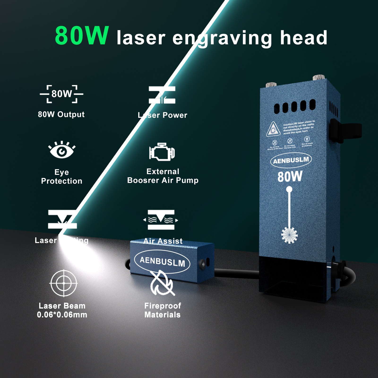 AENBUSLM 80W Laser Engraving H - مراجعة Industrial Laser Equipment وسعره