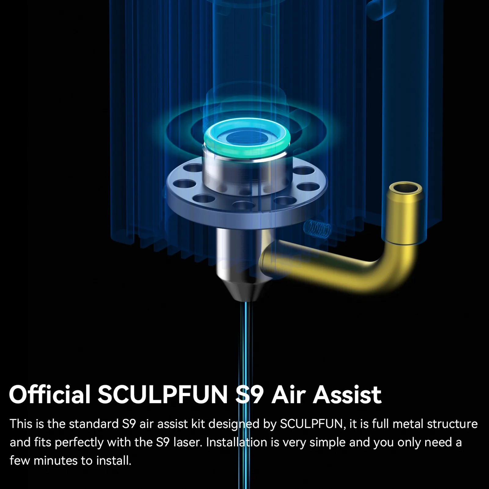 SCULPFUN Laser Engraver Air As - مراجعة Laser Nozzle Ceramic وسعره