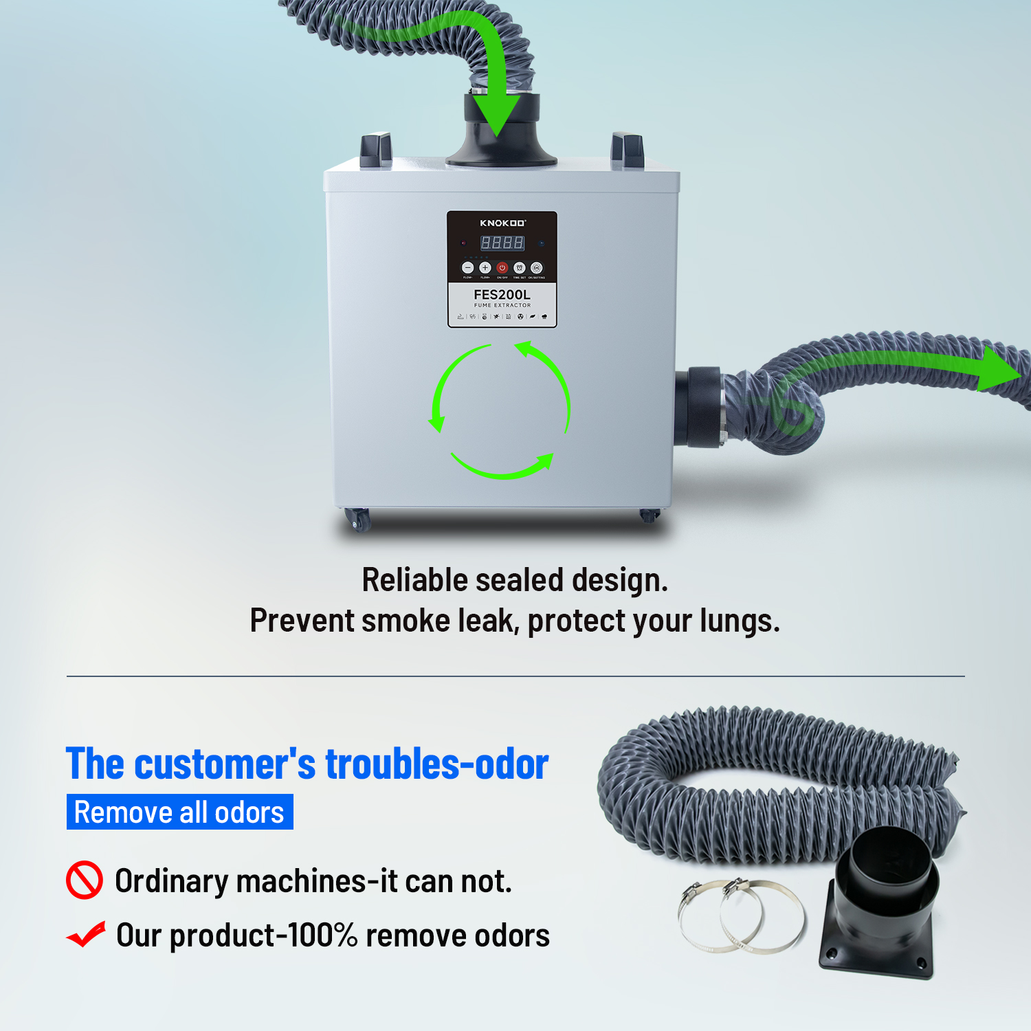 Laser Fume Extractor with Exha - مراجعة Industrial Laser Fume Extractor وسعره