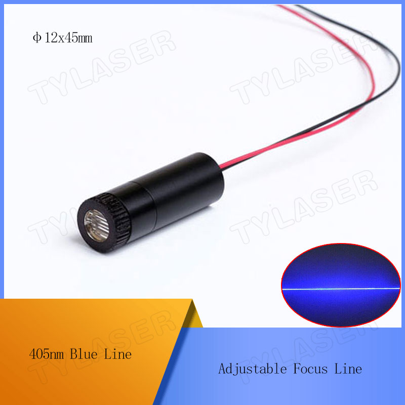 D12X45mm Focusable 405nm Blue  - مراجعة Industrial Laser Line Generator وسعره
