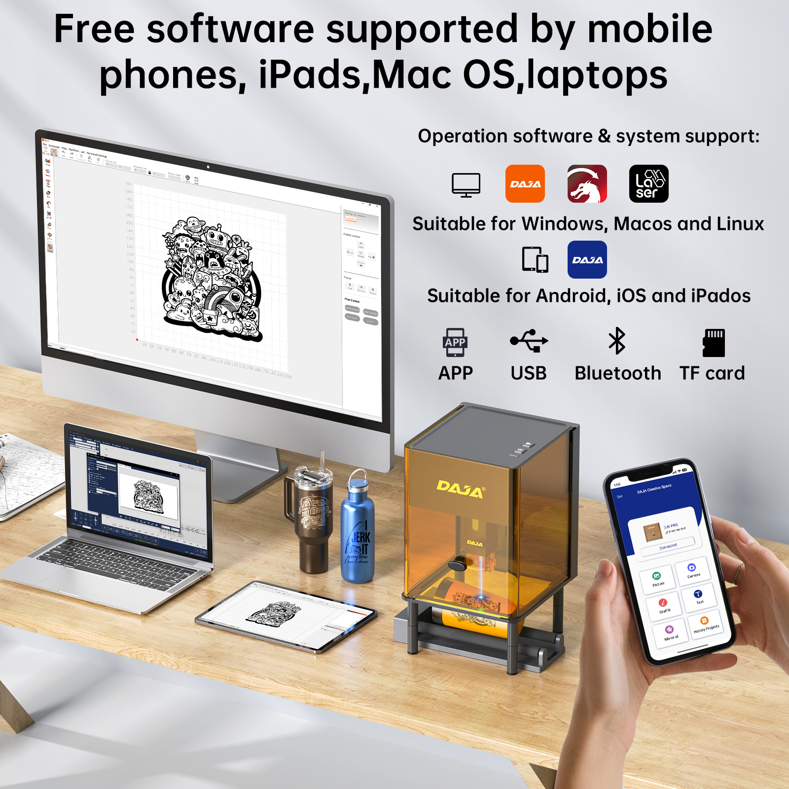 DAJA DJ6 Pro Mini Laser Engrav - مراجعة Industrial Handheld Laser وسعره