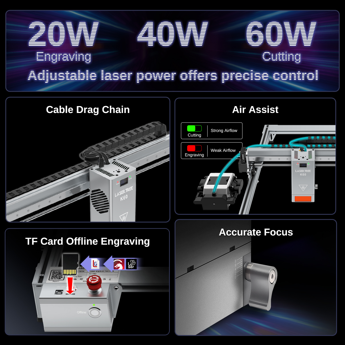 LASER TREE Laser Engraver with - مراجعة Industrial Laser Equipment وسعره