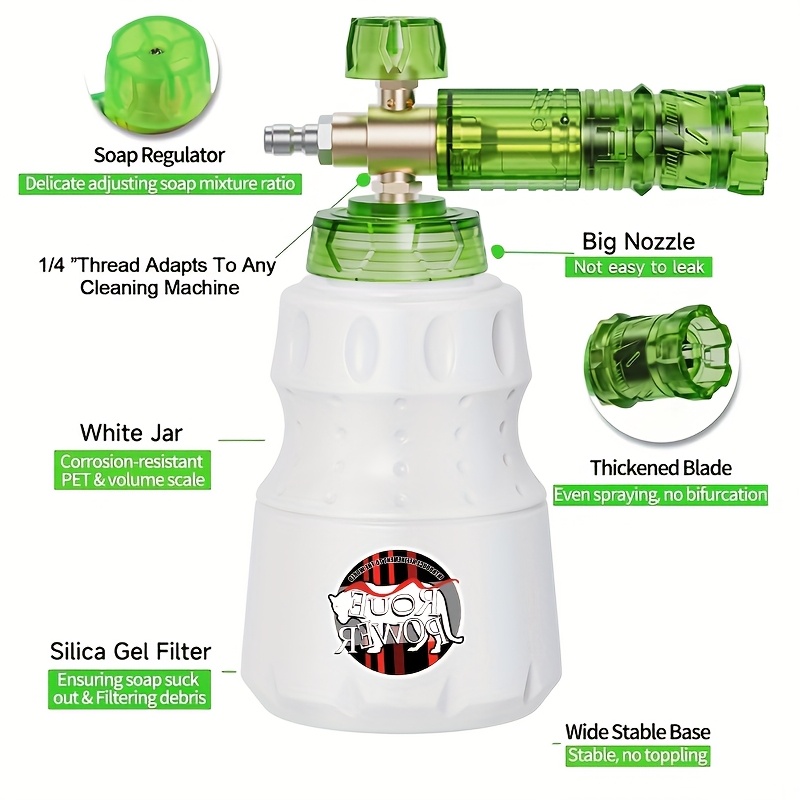 Pressure Washer Aluminum Foam  - مراجعة Laser Nozzle Ceramic وسعره