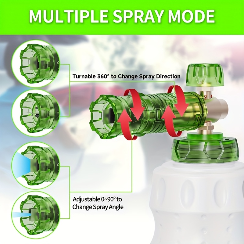 Pressure Washer Aluminum Foam  - مراجعة Laser Nozzle Ceramic وسعره