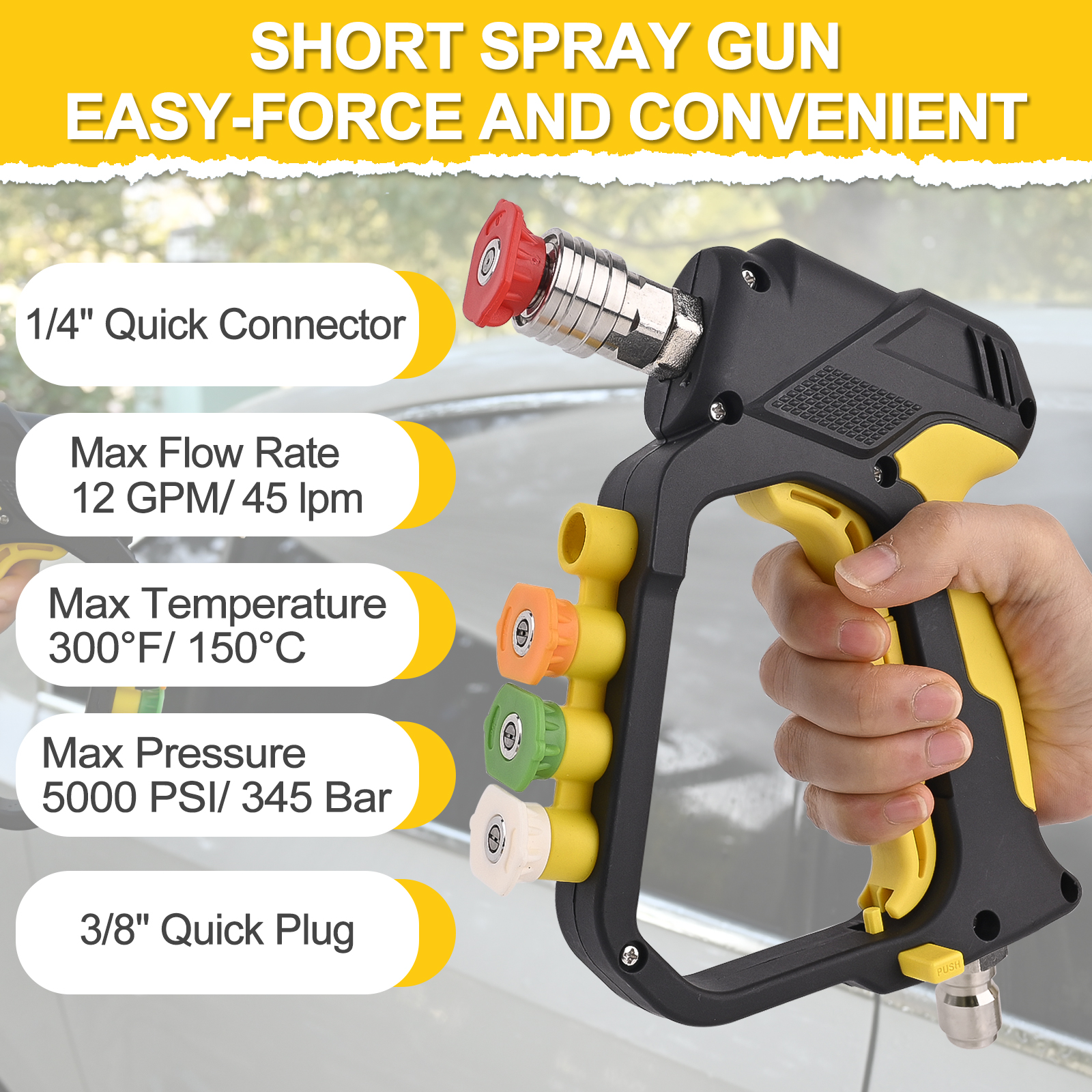 High Pressure Washer Short Spr - مراجعة Laser Nozzle Ceramic وسعره