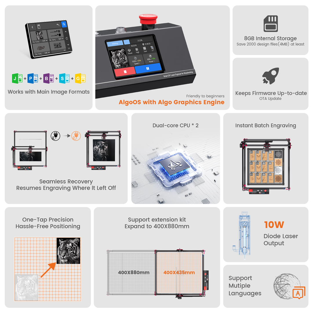 AlgoOS Control Smart High Powe - مراجعة Industrial Laser Equipment وسعره