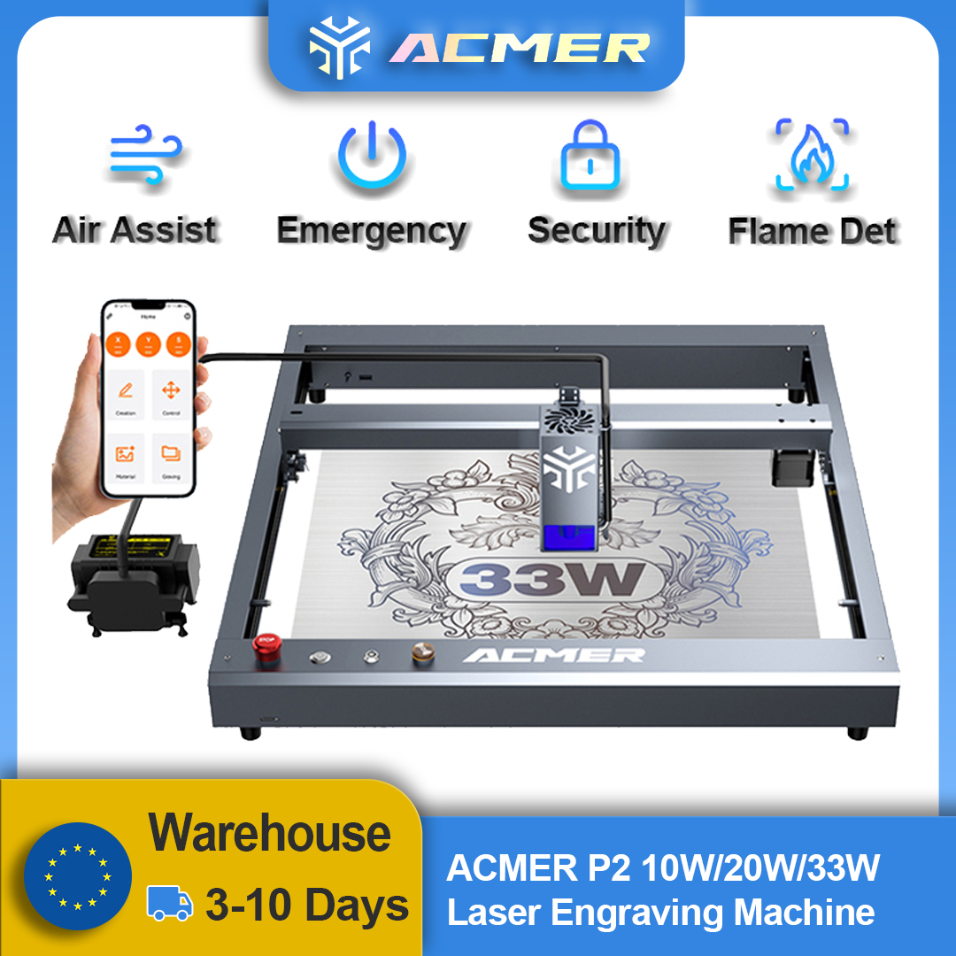ACMER P2 Laser Engraver 33W 20 - مراجعة Industrial Laser Equipment وسعره