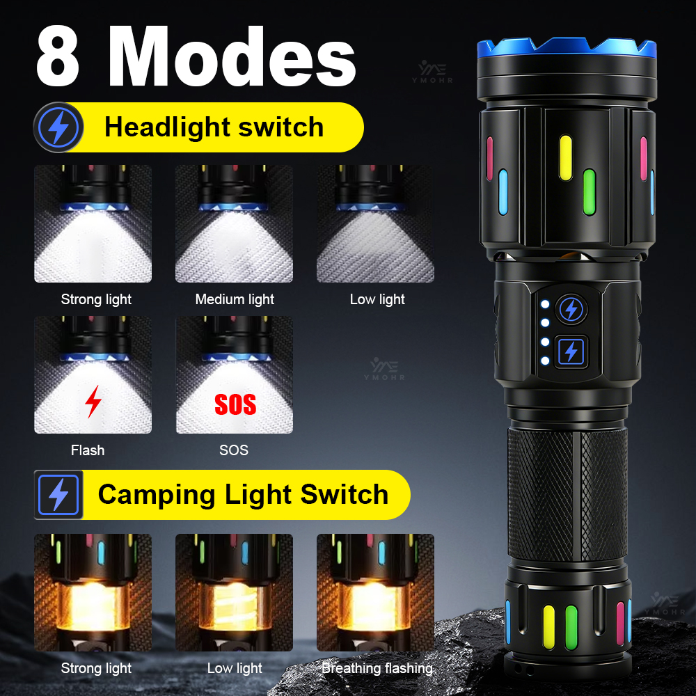 XHP70 High Power Camping Flash - مراجعة Industrial Handheld Laser وسعره