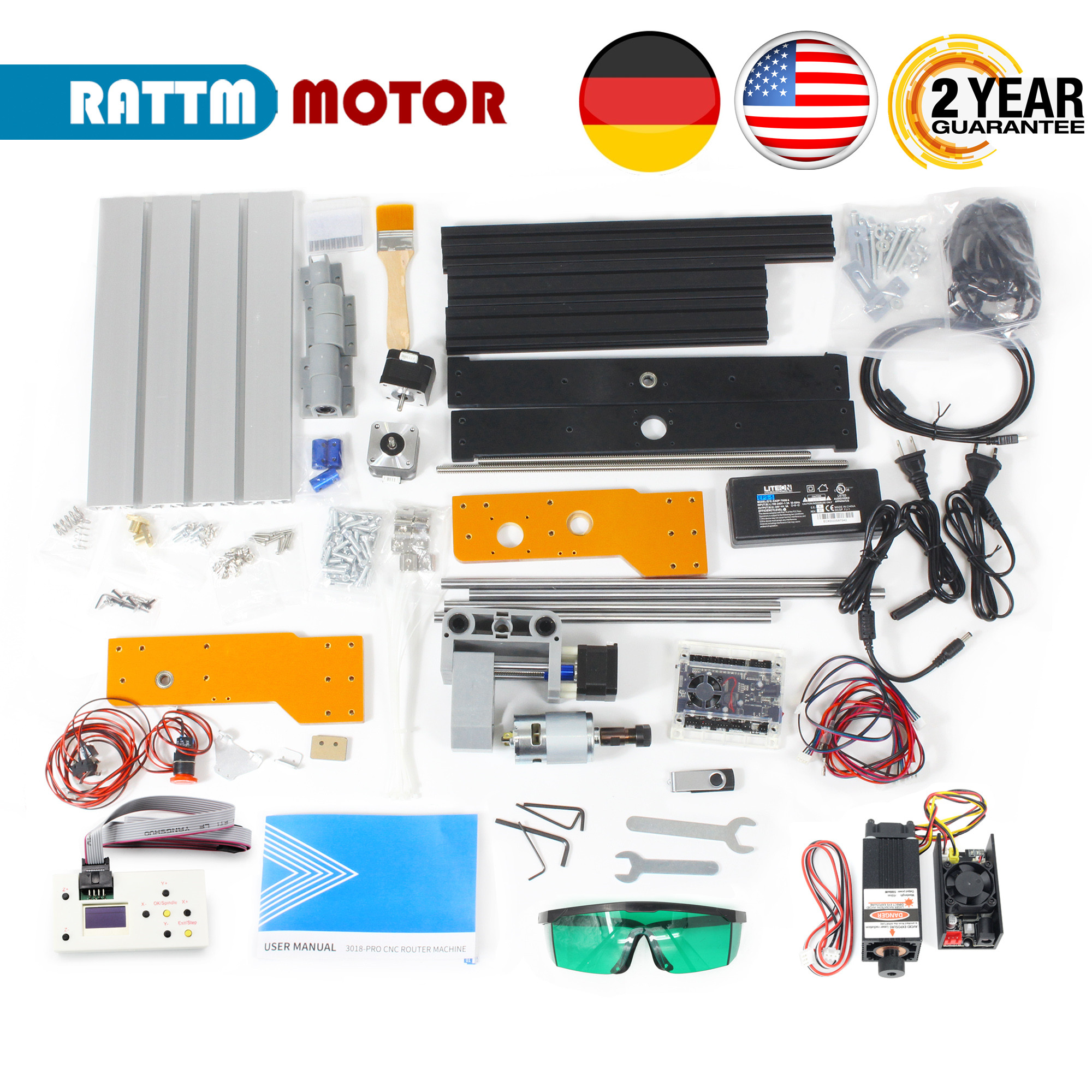 【EU&USA Stock】CNC 3018 PRO Las - مراجعة Industrial Laser Equipment وسعره