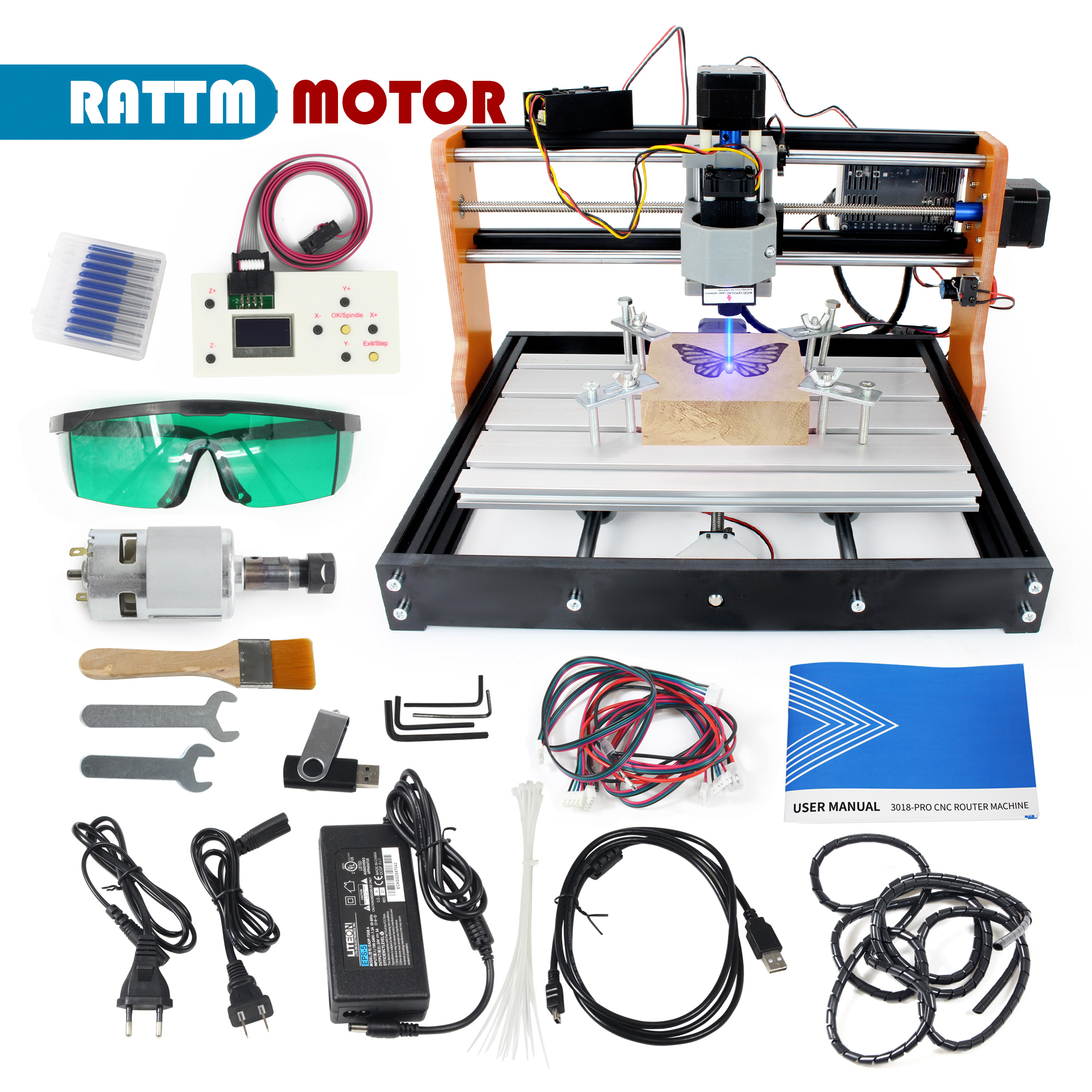 【EU&USA Stock】CNC 3018 PRO Las - مراجعة Industrial Laser Equipment وسعره
