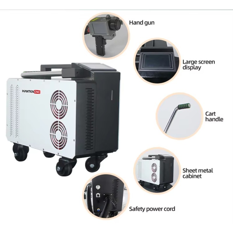 Portable Pulse Fiber 300W Lase - مراجعة Industrial Laser Cleaning Equipment وسعره