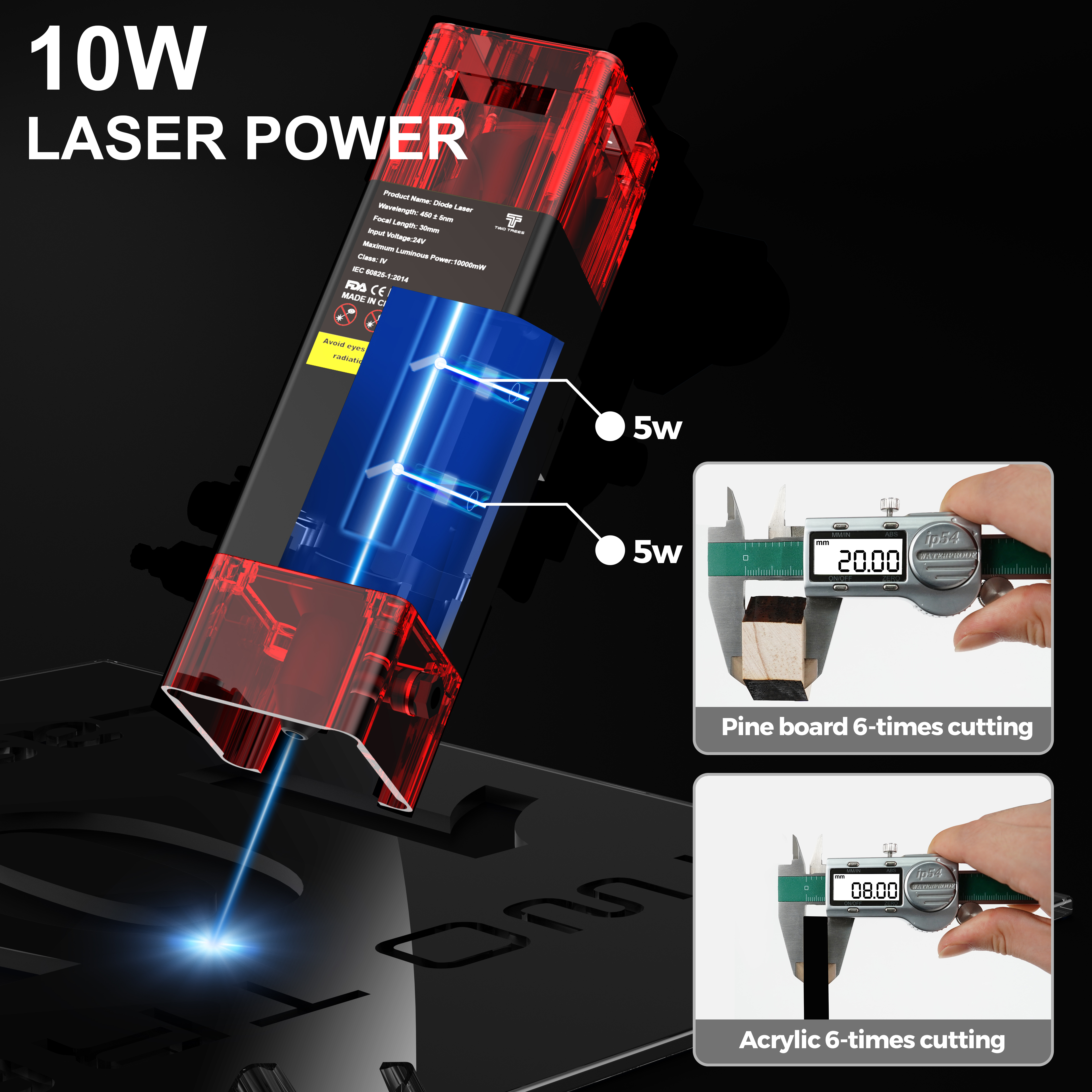 TWOTREES TTS-10 Pro Laser Engr - مراجعة Industrial Laser Equipment وسعره