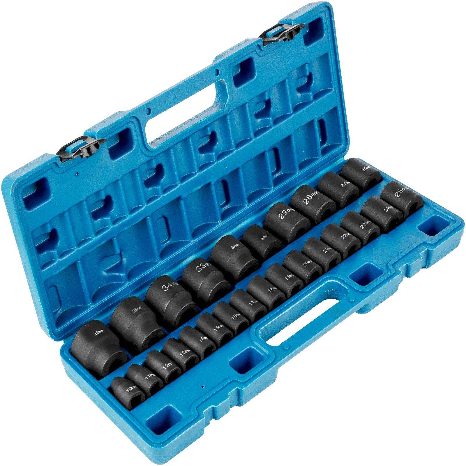 Metric Impact Socket Set, CR-V - مراجعة Industrial Laser Etching وسعره