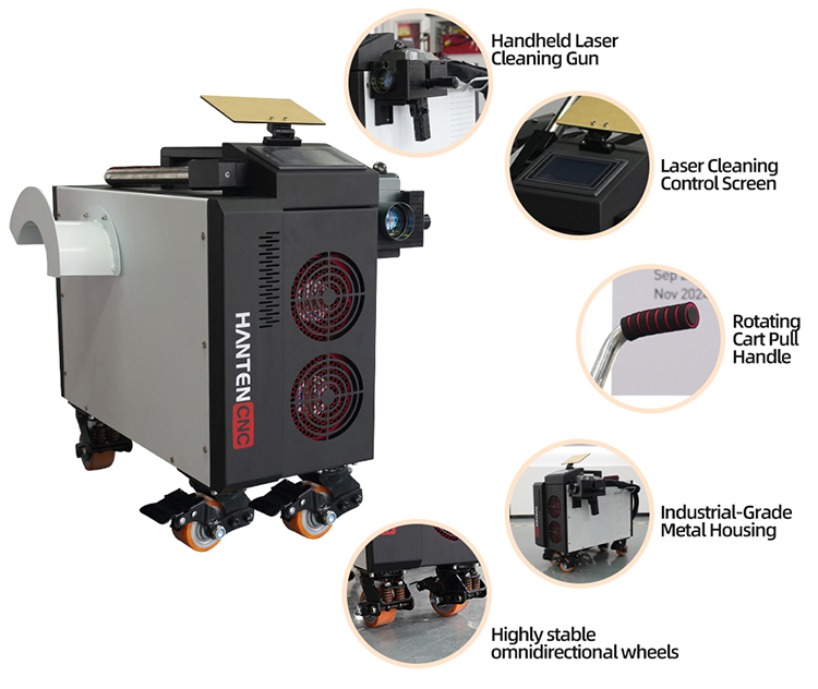 Pulse Laser Cleaner 500W Air C - مراجعة Industrial Laser Cleaning Equipment وسعره