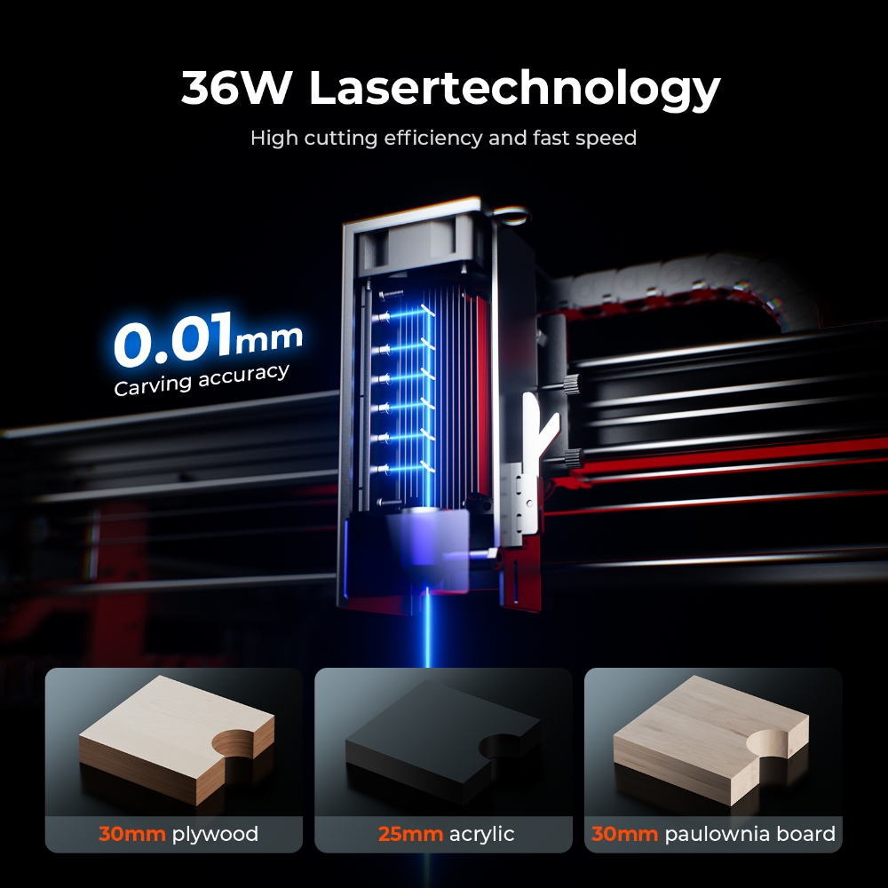ACMER S2 PRO 36W/48W Laser Eng - مراجعة Industrial Laser Equipment وسعره