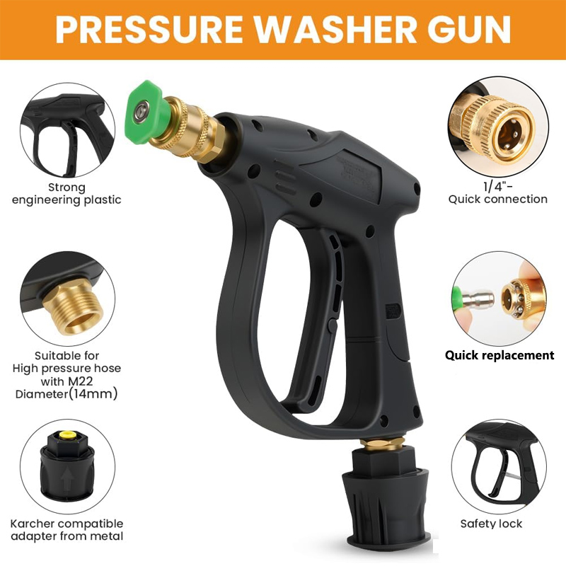 High Pressure Washer Gun with  - مراجعة Laser Nozzle Ceramic وسعره
