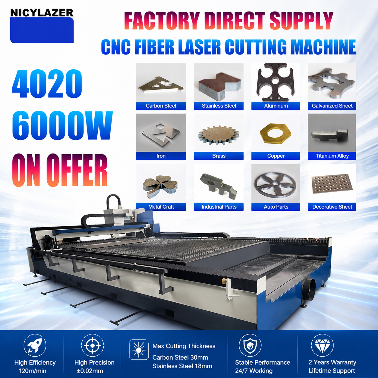 CNC Fiber Laser Cutting Machin - مراجعة Industrial Laser Cutter For Metal وسعره