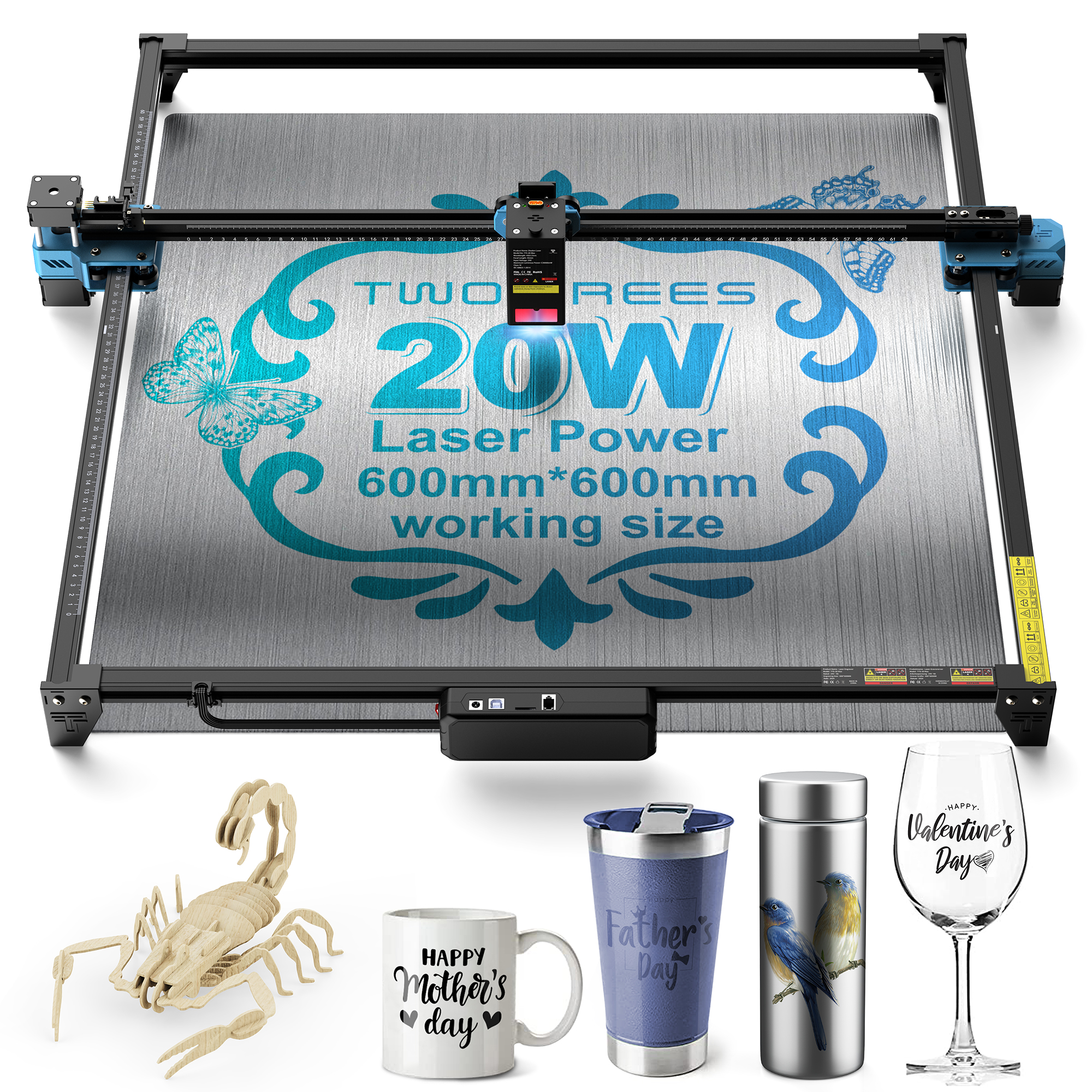 TWOTREES TTS-20 Max 20W Laser  - مراجعة Industrial Laser Equipment وسعره