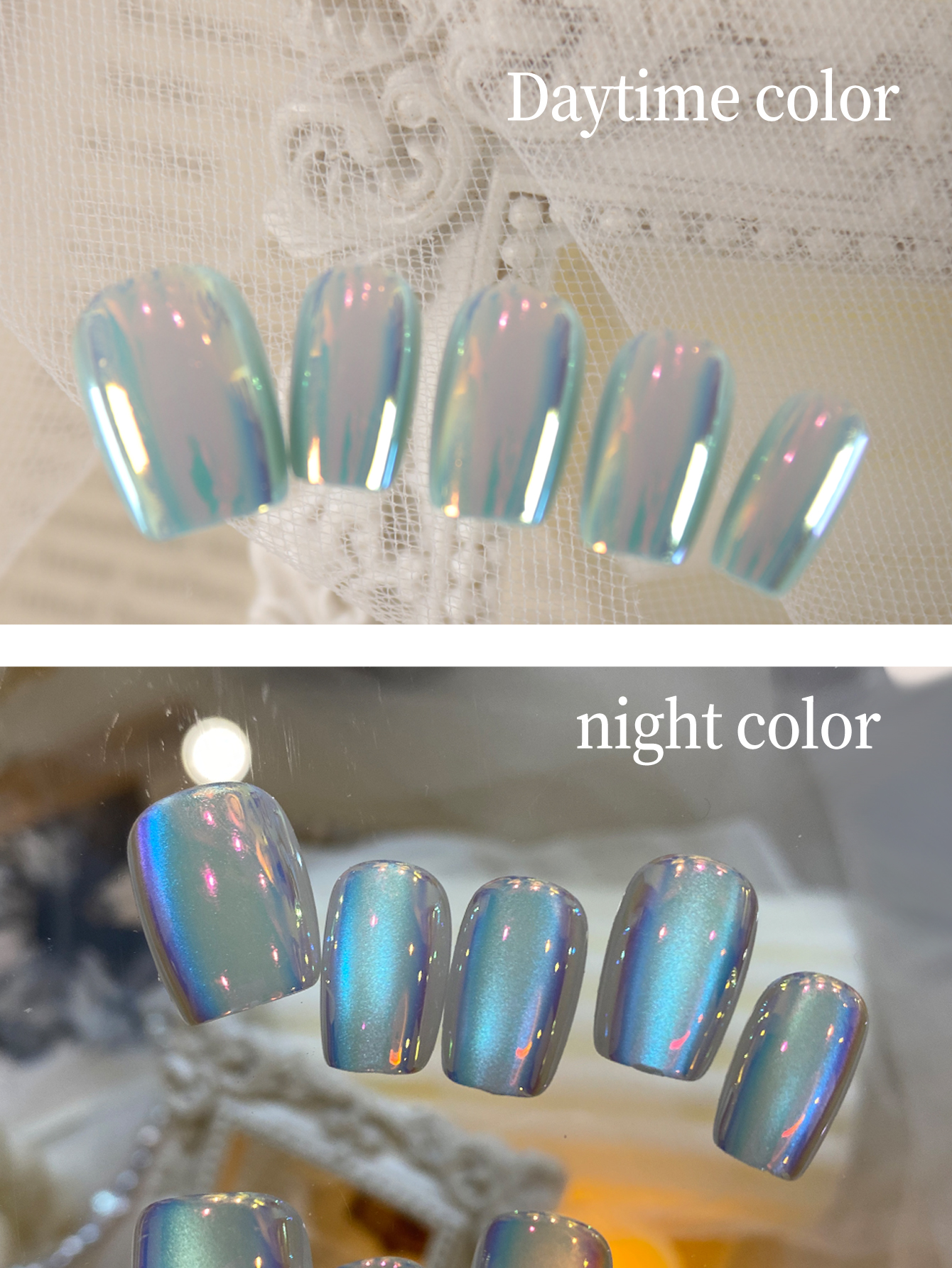 10Pcs Press on Nails Short Blu - مراجعة Industrial Handheld Laser وسعره