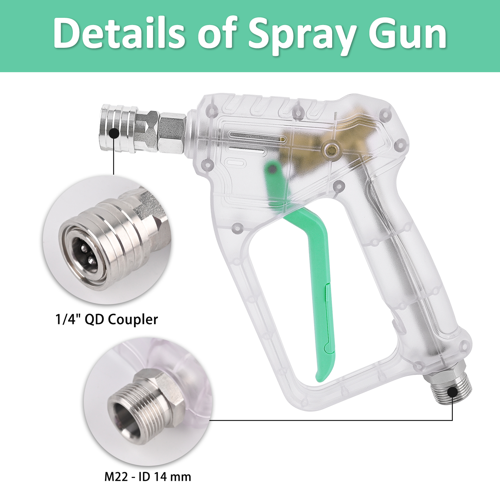 Pressure Washer Gun Kit - Conv - مراجعة Laser Nozzle Ceramic وسعره