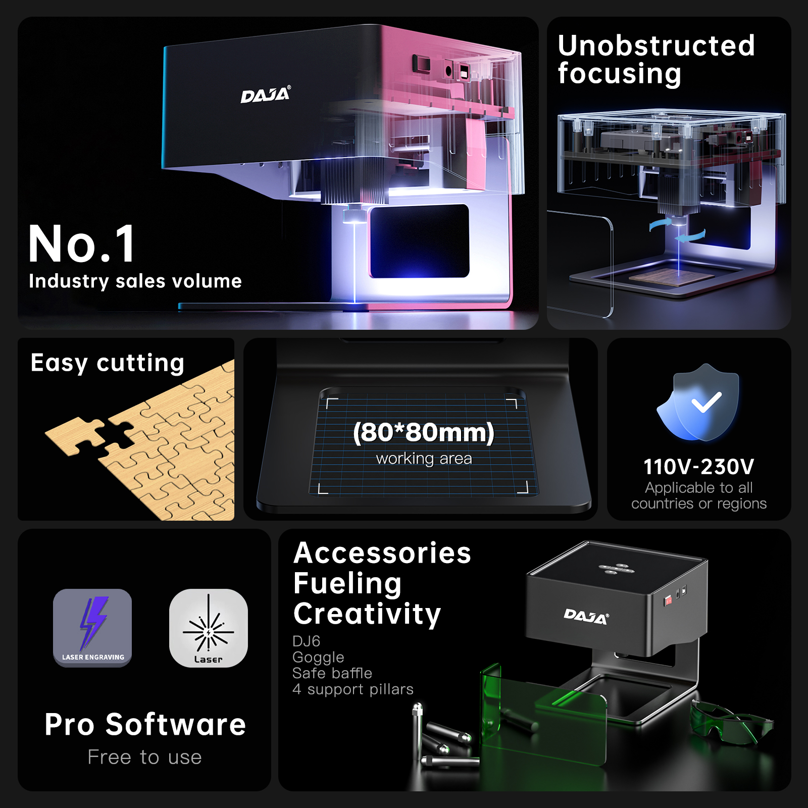 DAJA DJ6 Mini Portable Laser E - مراجعة Industrial Handheld Laser وسعره